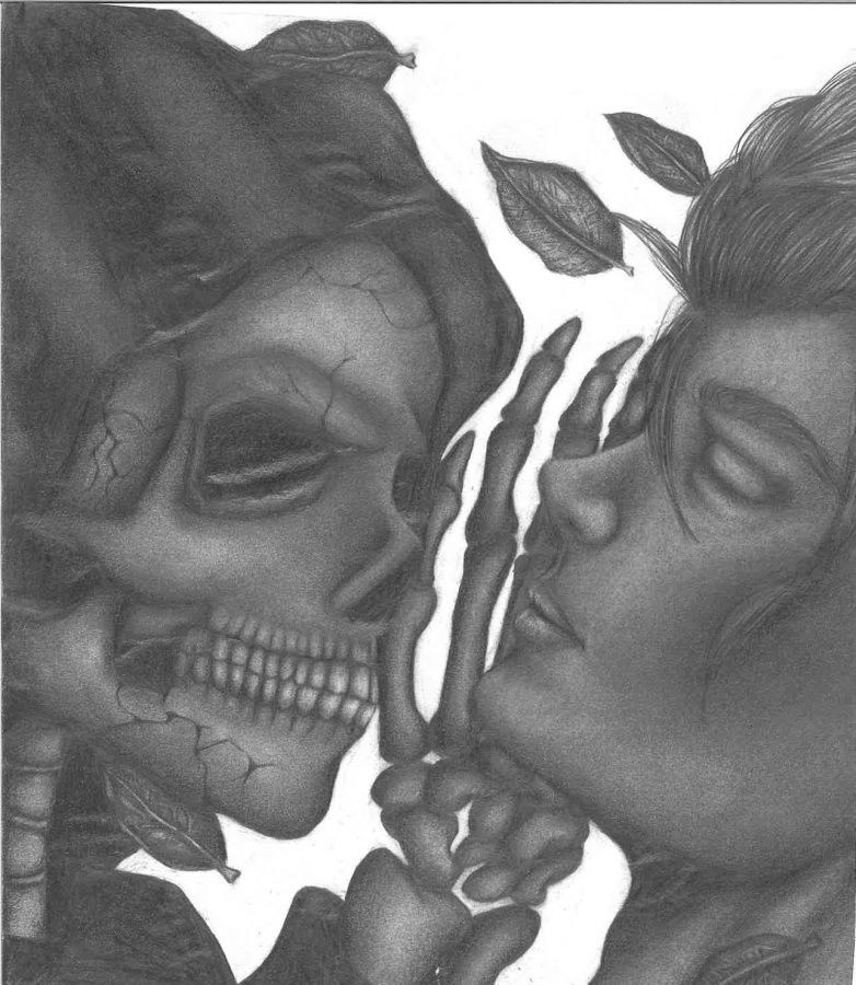 Winner, April-May 2021 Contest: Life and Death by Kristin Rule, Class of 2023, Pencil Drawing
